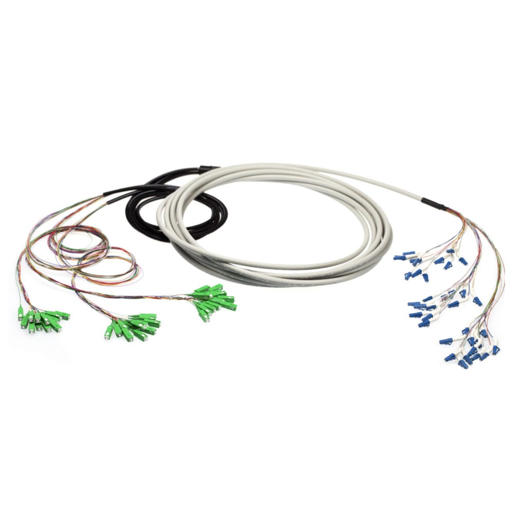 Mini breakout fiber cable